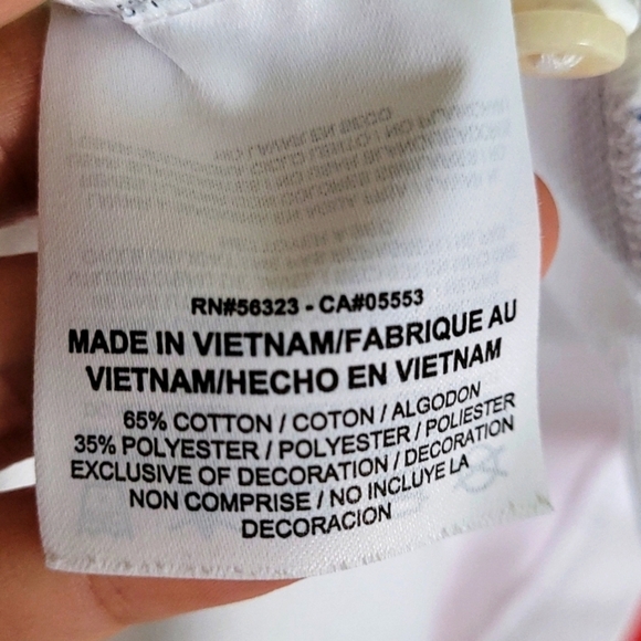 RF x Nike White Polo Collared Shirt - Picture 7 of 7